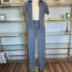 Maniere De Voir pleated pant and top set